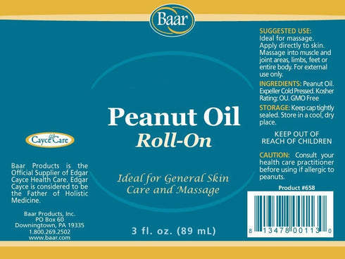 3 Baar Expeller, Cold Pressed Peanut Oil from Roasted Peanuts Grown in The United States - Kosher - GMO and Solvent