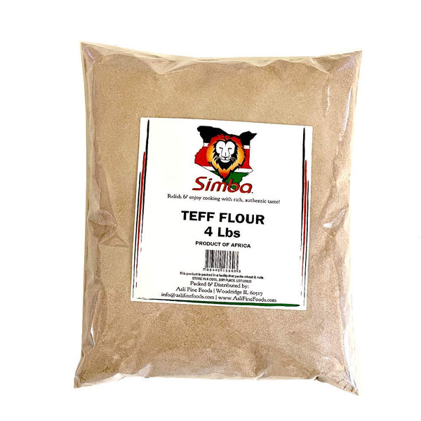 Simba African Teff Flour, 4 Pounds | Perfect for Baking, Flour for