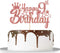 Rose Gold Glitter Happy 9th Birthday Cake Topper - Kids 9th Birthday Anniversary Party Decoration Supplies