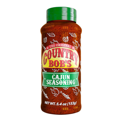 Country 5.4 oz Bob's Cajun Seasoning - Spicy, Robust, Earthy Blend for Flavorful Creole Dishes - Soups, Salads