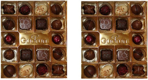 SportMonster 2 100% Gudrun Layers of Assorted Fine Belgian Chocolates Pure Cocoa Butter With Gift Bag (Purple)