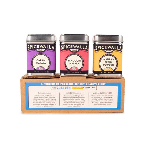 Spicewalla Masala Indian Spice 3 Pack, Garam Masala, Madras Curry Powder, Tandoori Masala, Non-GMO Gift Set