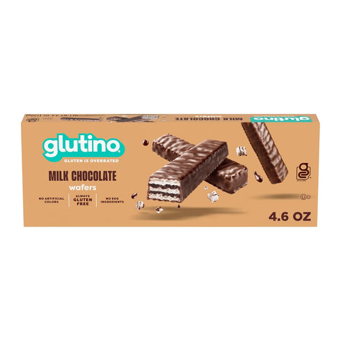 Glutino Gluten Free Wafers, Milk Chocolate, 4.6 Ounce