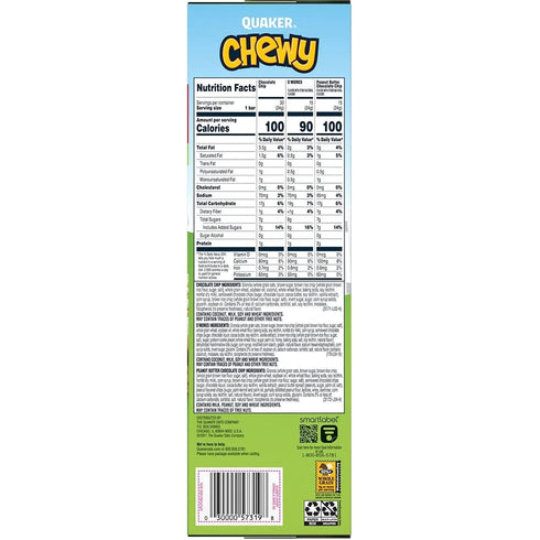 Pack (60 Count) Quaker Camp Chewy Granola Bars Variety