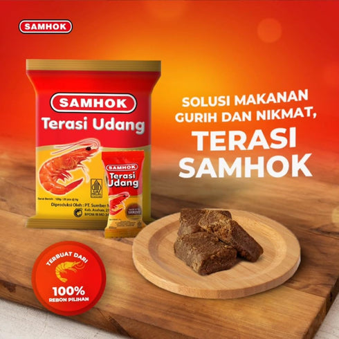 Generic 20sachet (Pack 1) Samhok, Indonesian Shrimp Paste, Terasi Udang