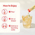 Packets, 1500mg 10 Counts TEAZEN Apple Cider Vinegar Drink Powder Apple & Pear Flavor On-the-Go Wellness with ACV, Zero
