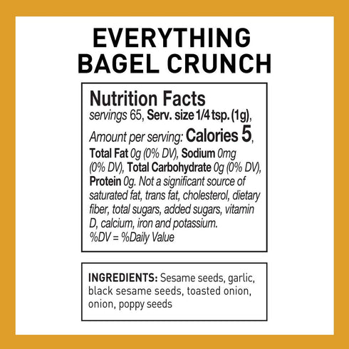 The Spice Hunter Everything Bagel Crunch, 2.3 Oz Jar