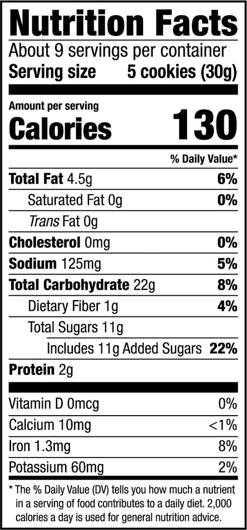 0g (Pack 8) Mi-Del Chocolate Snaps Cookies - Crunchy Chocolate Cookies - Non-GMO Certified, Trans Fat, Healthy Cookies