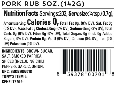 6 oz (142 Oakland Dust Pork Rub g) BBQ Seasoning for Ribs, Pulled Pork & Chops All-Purpose Pork Dry Rub for Grilling
