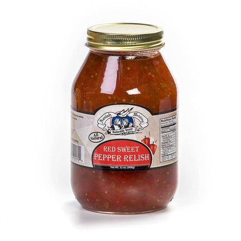 Amish Wedding Red Sweet Pepper Relish, 32 oz
