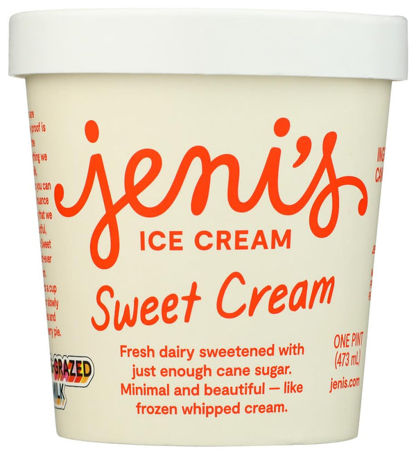 Jeni's JENIS SPLENDID ICE CREAMS Sweet Cream Ice Cream, 1 PT