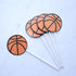 JANOU Basketball Sports Cupcake Toppers, Cake Picks Decoration for Birthday, Baby Shower, Wedding Party, Pack of 20