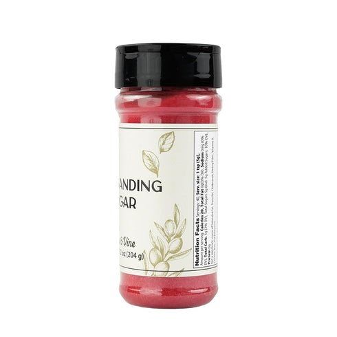 (7.2 Olive & Vine Red Sanding Sugar, Sweet Finish, For Baking & Decorating, Rich Tradition, Authentic Taste, For Global