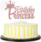PALASASA Princess Birthday Party Cake Topper - Crown Girl Theme Baby Shower Decoration Supplies (Rose Gold)