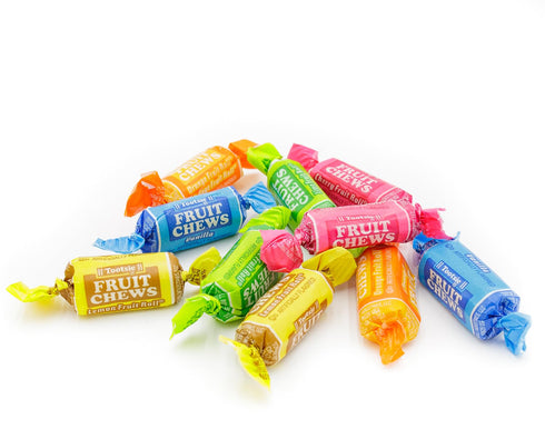 2 lb (136 5 FRUIT CHEWS Candy Individually Wrapped Pieces), Bulk Bag, Assorted Flavors, Soft & Fruity, Gluten & Peanut