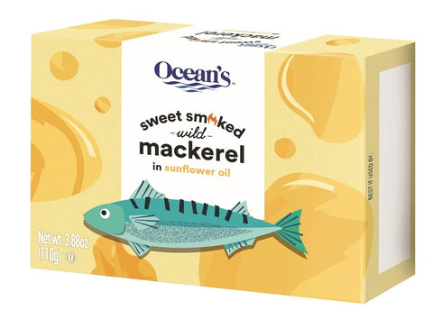 Ocean's Sweet Smoked Wild Mackerel in Sunflower Oil | 3.88 oz -