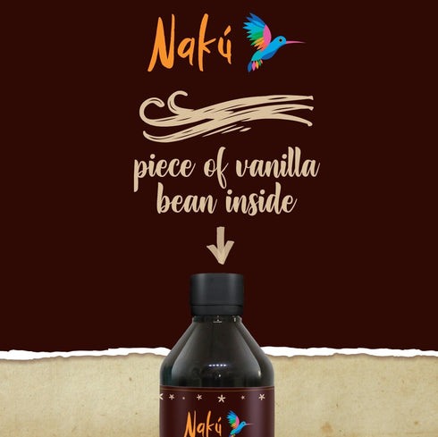 Naku (33.2) Mexican Vanilla Extract - Pure and Traditional with a Piece of Vanilla Bean Inside, Perfect for Baking