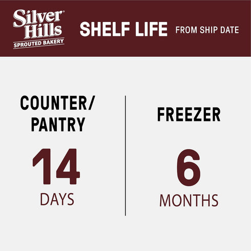 Silver Hills Bakery 16 (4 pack, 22 oz. Silver Hills The Big Bread, Low Fat Bread, Made with Organic Sprouted Grains
