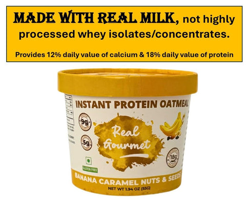 Generic (18 count). 9,000+ 100k Real Milk & Cream Protein Oatmeal Sold in stores & more than cups every month. Made