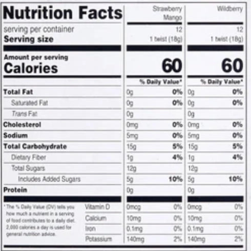 Generic Pack, 0.63 oz., 24 Count (2 Pack) Organic Fruit Twist, Variety