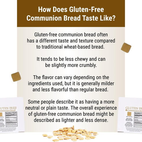 Gluten-Free Communion Bread, Church Supplies - Package of approx. 200 pieces