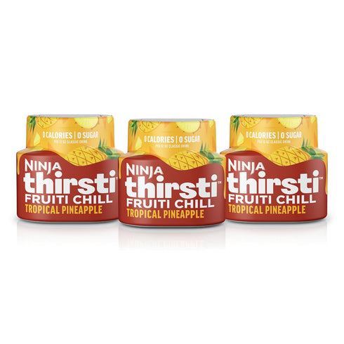 Ninja Thirsti Flavored Water Drops, FRUITI CHILL Tropical Pineapple, Bold Fruit Flavor,