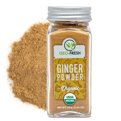 Geo-Fresh Organic Ginger Powder 1.4 oz - Ground Ginger Powder Organic Raw