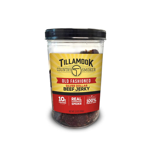 Tillamook Country Smoker Real Hardwood Smoked Silver Dollar Beef Jerky, Old Fashioned,