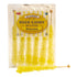 Extra Large Rock Candy Sticks, 6 Yellow Banana Flavored, Individually Wrapped for Party Favors