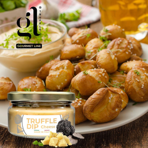 7 oz, GL Truffle GOURMET LINE GL Truffle & Cheese Dip, Spreadable Gourmet Truffle & Cheese, Made in Italy