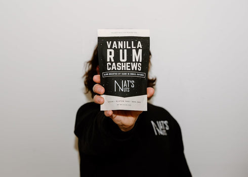 Nat's Nuts 4 Oz (Pack 2) Vanilla Rum Cashews