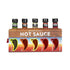 Thoughtfully Gifts, Hot Sauces To Go, Home Edition, Set of 5 Unique