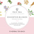 5 10 Tily Tea Assorted Herbal Tea Box - Flavors of Caffeine-Free Tea - Morning Shine, Through the Day, Evening Calm