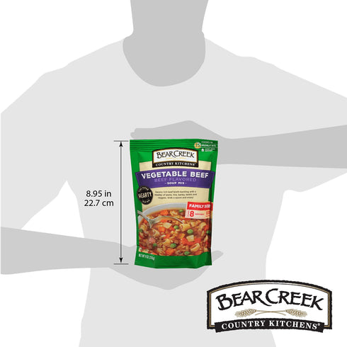 9.0 (Pack 6) Bear Creek Soup Mix, Vegetable Beef, Ounce
