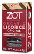 ZOT 100% Organic Licorice, Original, Dark Brown, Black, 0.4 Ounce (Pack of 6) (KKPPOA25607)