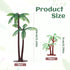 Gtziqa 16 Palm Tree Cake Topper, Pcs Mini Fake Palm Tree Decor Miniature Coconut Trees Model Artificial Tropical