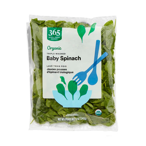 365 by Whole Foods Market , Organic Baby Spinach, 5 oz