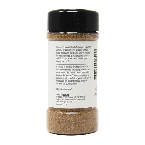 1.75 oz Badia Ground Coriander, Premium Culantro Spice, Bright, Citrusy & Slightly Peppery Flavor