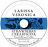 Larissa Veronica Strawberry Cream Soda French Roast Coffee (Single Serve K-Cup Pods) (Gourmet, Naturally