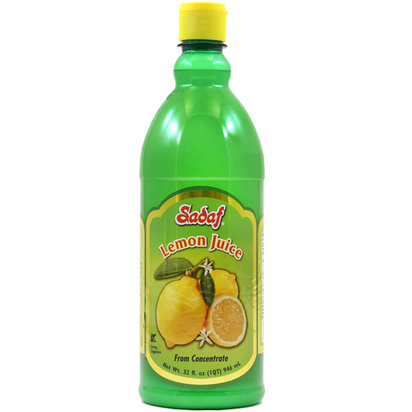 Sadaf Lemon Juice - 100% Pure Lemon Juice for Cooking & Food