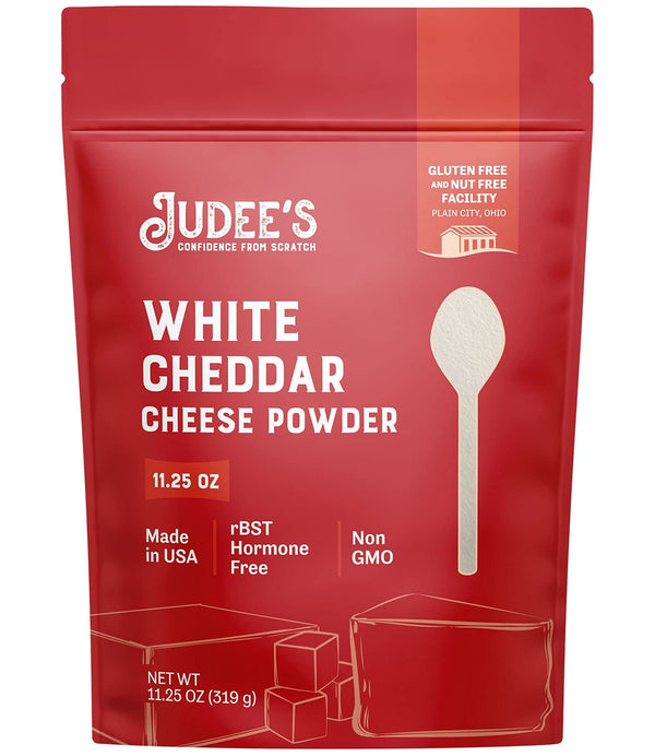 Judee’s White Cheddar Cheese Powder, 11.25oz, 100% Non-GMO, Gluten-Free & Nut-Free