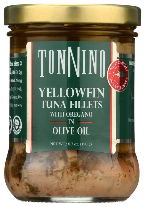Tonnino Tuna Fillets with Oregano in Olive Oil -- 6.7 oz -
