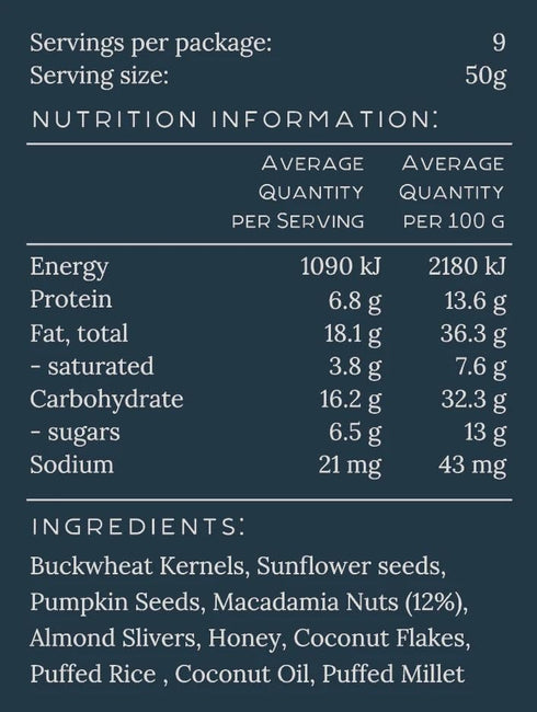 Epicuros MACADAMIA GRANOLA