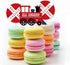 Set 24 Big Dot of Happiness Railroad Party Crossing - Dessert Cupcake Toppers - Steam Train Birthday Party or Baby