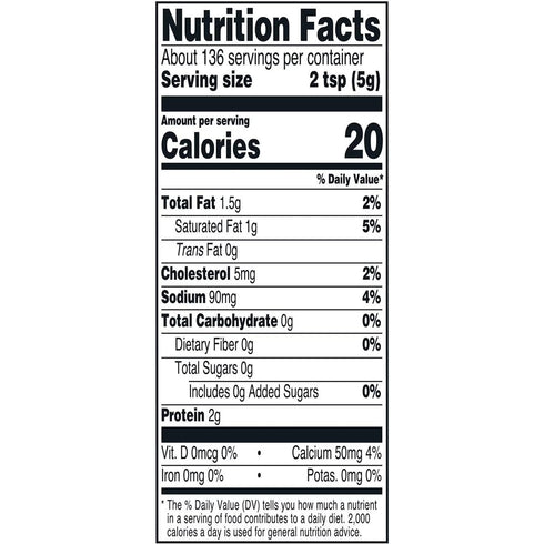 Generic 24 oz (1.5 lb) 10 Grated Parmesan Cheese, Real Milk Parmesan, rBST-Free, Aged for Months