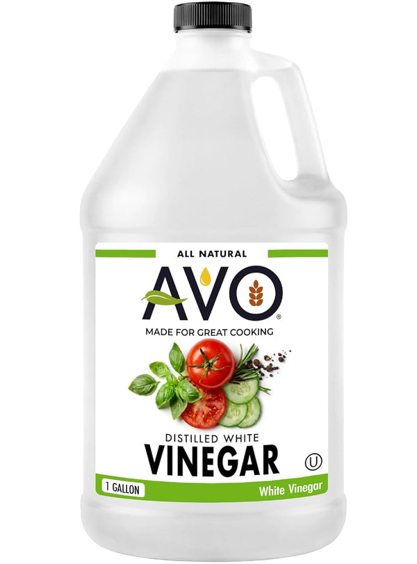 AVO Distilled White Vinegar 1 Gallon (128 oz) - 5% Acidity, Pure