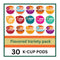 KUPIX 30 Count - Flavored Variety Pack Coffee Pods K Cup Sampler Hazelnut,