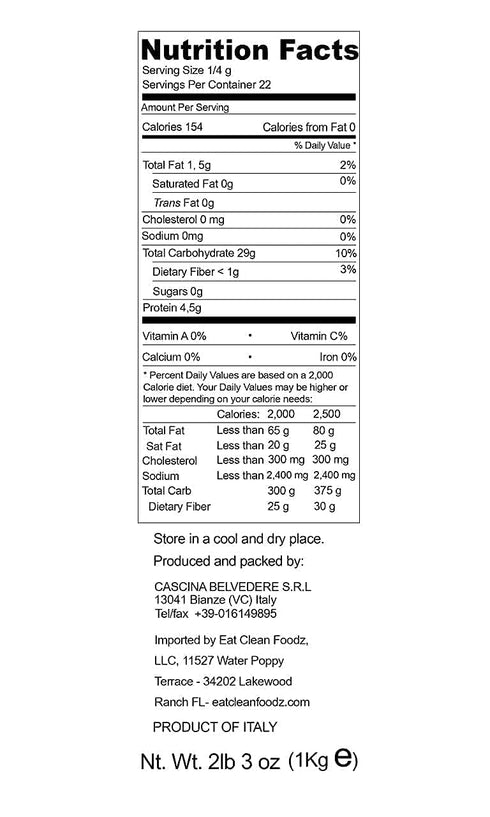 Cascina Belvedere 2 Pack Nerone italian Organic black Rice, Higher in Protein and Fiber Than Brown Fast Cooking, Vegan