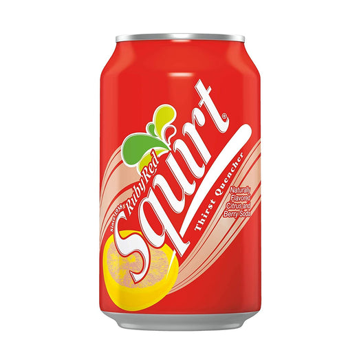3 (36 Count) Squirt Ruby Red Grapefruit Soda Soft Drink Cans - Cases
