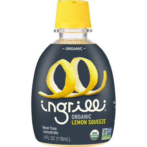 Ingrilli 4 Oz (Pack 12) Organic Lemon Squeeze, Fl Bottle